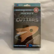 Suck UK 3D Space Rocket Cookie Cutters 4Pc Set Build Your Own Spaceship New Pkg