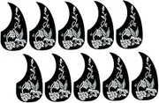 ERINGOGO 10pcs Guitar Pickguards for Acoustic Folk Guitars Durable Scratch Resistant Replacement Parts Lightweight Easy to Use for Musicians