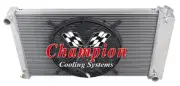 3 Row KR Radiator 17x28",16" Fan-1965-1974 Cadillac DeVille (Manual Trans)