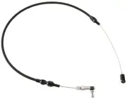 AEROFLOW AF42-1100BLK BLACK STAINLESS STEEL THROTTLE CABLE - 24" LENGTH