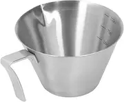 Drk Cup 10×8×5 Coffee Measuring Cup Stainless Steel 100 Ml Scale Measurer Tool for Milk Tea Drinks