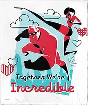 Northwest Silk Touch Throw Blanket, 50" x 60", The Incredibles - Incredible Together