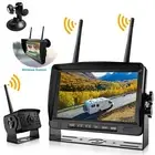 Wireless 7" DVR Digital Monitor Reverse Camera for Caravan/Truck/BusRV+ Suction