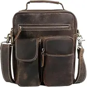 [CANLOT] Retro Men's Bag Handbag Business Casual Diagonal Bag Shoulder Bag Men's Tide Bag