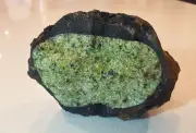 1.45kg Rough Natural Olivine Peridot Crystal Gemstone Basalt