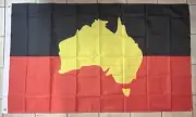 Indigenous Land Map Australia Flag - 90 x 150 cm