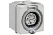 Clipsal Easy56 Round 5 Pin 20A Wall Socket | EY56SO520