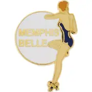 Eagle Emblems Pin-Nose, Memphis Belle, Blue (1")