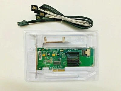 LSI 9211-4i 6Gbps 4 Ports HBA PCI-E SATA SAS RAID Controller Card SFF-8087 SATA#