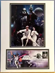 STAR WARS Stamp - First Day Of Issue May 25 2007 - Matted Art Poster