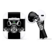 Skins Wraps compatible for Apple Airpods Apocalypse Gas Mask