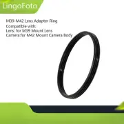 M39-M42 Lens Adapter Ring M39 39mm (Female) Lens to M42 42mm (Male) Mount Camera