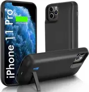 Battery Case for iPhone 11 Pro Charging Cover with Kickstand Extend Battery