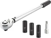 Torque Wrench with Impact Socket Set 17 Inch 10~150 ft./lb (Quick Detach) (Wrench Set)
