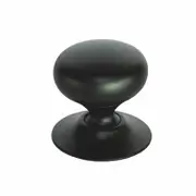 Taskmaster Matte Black Mushroom Cabinet Knob
