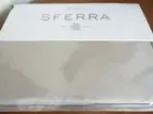 Sferra CELESTE FULL Bottom Fitted Sheet GREY / GRAY Cotton Percale ITALY - NEW!