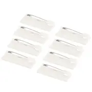 50 Pcs Safety Bar Pins,for Name Tags, Jewelry Making (White, 40mm)