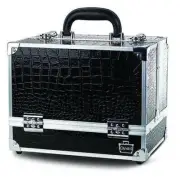 Caboodles Tres Chic 6 Tray Train Case, Black Diamond, 4.86 Pound