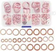 BUGUUYO 1 Set Crush Washer Assortment for Oil Drain Plug Sealing Durable Flat Washers Convenient Storage Box for DIY and Professional Use