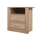 Bedside Tables Drawers Storage Cabinet Shelf Side End Table