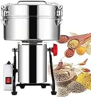 Electric Grain Grinder, 4500G Stainless Steel Spice Mill with Timer Switch Design, Protection of Overload, Herb Grinder for Herb, Spice, Nut, Cereal