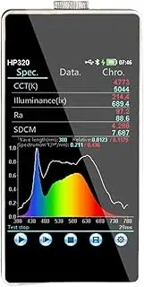 Spectral Illuminance Meter Color Temperature Meter Portable Light Spectroradiometer for Visible LED Lights High Sensitivity, Low Error