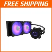RGB AIO Liquid Cooler with 240mm Radiator - MasterLiquid ML240L V2 Performance
