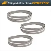 POWERTEC 13502-P3 Bi-Metal Bandsaw Blade 44-7/8" x 1/2" x 8/12 TPI, 3PK