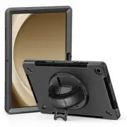 O-Pisen Rugged Samsung Galaxy Tab A9+ 11" Case Black Built-in-Kickstand DropP...