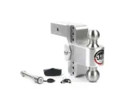 Weigh Safe 180 Hitch 6in Drop Hitch & 2.5in Shank (10K/18.5K GTWR) w/WS05 - Alum