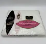 Penneys Fine Combed Percale White Sheet Double 100% Cotton Bed 81x108 New NOS