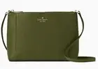 Kate Spade Harlow Crossbody Bag Army Green Leather Purse WKR00058 NWT $279 FS Y