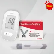 Contec Diabetic Patient Monitor Blood Glucose Meter CMS10E, 50pcs Strips+Kits