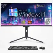 PC All IN One I3 10th 34 " Windows 11 32gb 2tb Curved FHD Computer Work _