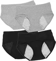 ROMISBABA 4pcs Incontinence Protective Underwear for Women Washable Leak Proof Comfort Bladder Leak Panties Brief
