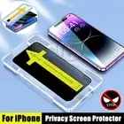Easy Install PRIVACY Glass Screen Protector For iPhone 16 15 14 13 12 11 Pro Max