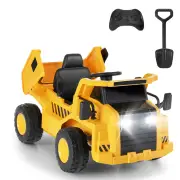 FUNTOK DT01A 12V 7AH Licensed Caterpillar Kids Ride on Truck Car 4km/h Max Speed Safety Rechargeable Powered Electric Ca