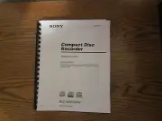 Sony RCD-W10 rcd-w50c compact disc recorder operating instructions user manual