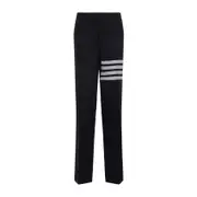 [Thom Browne] Thom Browne-Navy Blue Low Rise Drop Crotch Backstrap Wool Trousers-Uomo 3 NUM