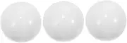 Totority 3pcs Table Game Wheel Beads Roulette Game Prop Rotating Balls Roulette Wheel Please Bar Accessories Home Bar Resin White
