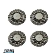 4 x Helo 875 BASE Wheel Center Cap Gloss Black M875B