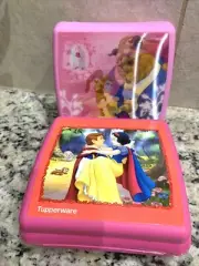 TUPPERWARE SANDWICH KEEPER SET SNOW WHITE + BEAUTY AND THE BEAST CHARMING NEW