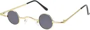 [CATIEBYE] Unique Photo Prop Sunglasses Retro Punk Style Men's Wrap Around Fashion Sunglasses Vintage Round Eyewear