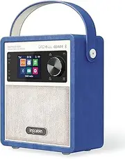 Inscabin P200 Portable DAB/DAB+/FM Digital Radio with Bluetooth Stereo Sound Beautiful Design Dual Alarm Clock Rechargeable Battery (Blue)