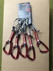 Brand New Wild Country Astro 10cm Quickdraws 5 Pack Red/Silver