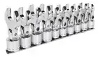 Sealey Flexible Crow's Foot Open-End Spanner Set 10pc 3/8"Sq Drive Metric S01043