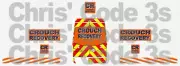 Code 3 Adhesive Vinyl Decals suit 1/43 1/50 - Crouch Recovery - Sprinter