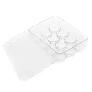 Boxsweden 12 Slots Egg Container with Lid Storage Tray Clear Eggs Holder