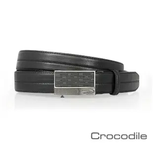 【Crocodile】Crocodile 鱷魚皮件 真皮自動扣皮帶 0101-42011-01(義大利進口牛皮)