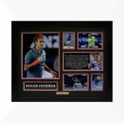 Roger Federer Signed & Framed Memorabilia - Black/Red Limited Edition